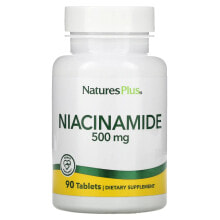 Витамины группы B NaturesPlus, Niacinamide, 500 mg, 90 Tablets