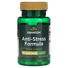 Витамины и БАДы для нервной системы Swanson, Формула против стресса, 167 мг, 60 капсул