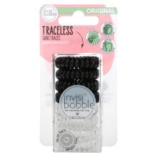 Купить средства для ухода за волосами invisibobble: Traceless Hair Ring, Original, Crystal Clear/True Black, 8 Pack