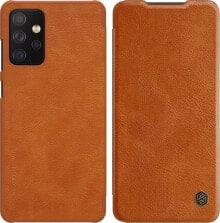 Чехлы для смартфонов чехол книжка кожаный коричневый Samsung Galaxy A72 5G/4G NILLKIN