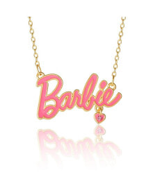 Купить кулоны и подвески Barbie: Flash Yellow Gold Plated Logo Necklace