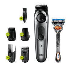 Electric shavers for men braun BT 7220 - Washable - Battery - Black,Silver