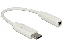 DeLOCK 65913 аудио кабель 0,14 m 3,5 мм USB Белый