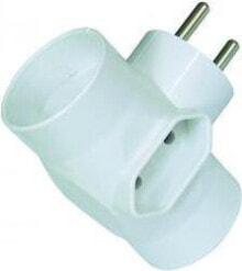Умные удлинители и сетевые фильтры Timex 2x2P + 1xEuro plug-in splitter with illumination white R-20 / S