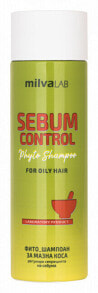Шампуни для волос Milva Sebum Control Phyto Shampoo Шампунь контролирующий выработку сальных желез, для жирной кожи головы 200 мл