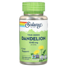 Solaray, True Herbs, Dandelion, 520 mg, 100 VegCaps