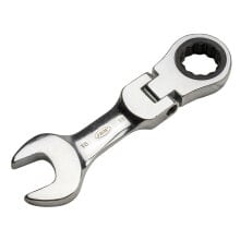 JBM 19 mm stubby articulated combination spanner with ratchet joint