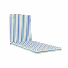 Cushion DKD Home Decor White Sky blue Navy Blue Stripes 190 x 60 x 5 cm (190 x 60 x 5 cm)