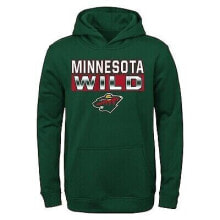 NHL Minnesota Wild Boys' Poly Fleece Hooded Sweatshirt - L