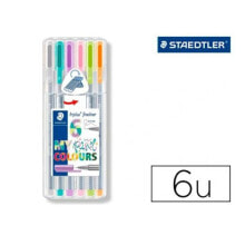 Set of Felt Tip Pens Staedtler 334 SB6CS1 (6 Units)