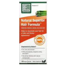 Бэлл Лайфстал, Натуральный улучшенный состав для волос, для мужчин и женщин, 120 капсул