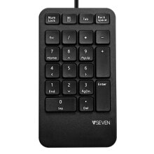 Клавиатуры v7 KP400-1E цифровая клавиатура USB Универсальная Черный
