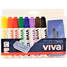 MOLIN Bag Of 8 Edding Whiteboard Markers And 1 Viva Eraser