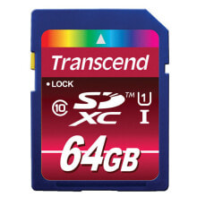 Карты памяти transcend TS64GSDXC10U1 карта памяти 64 GB SDXC Класс 10