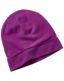 Qi Cashmere Jersey Cuffed Cashmere Beanie Men's Purple Os купить онлайн