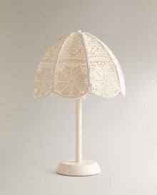 Children’s crochet table lamp