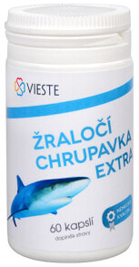 Витамины и БАДы для мышц и суставов Vieste Shark Сartilage Пищевая добавка на основе акульего хряща для здоровья костей и суставов 60 капсул