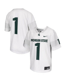 Nike big Boys #1 White Michigan State Spartans Football Game Jersey