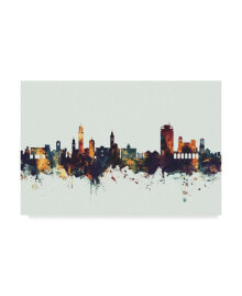 Trademark Global michael Tompsett Lugano Switzerland Skyline IV Canvas Art - 15