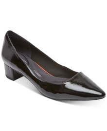 Черные женские туфли на каблуке Rockport (Рокпорт)