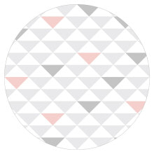 No.YK65 Dreiecke Grau Weiß Rosa
