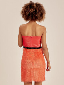 Женские платья-шифт Платье-NU-SK-735.95-оранжевый