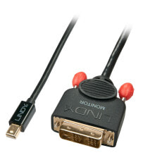 Lindy 41950 кабельный разъем/переходник Mini DisplayPort DVI-D Черный