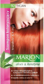Оттеночные и камуфлирующие средства для волос marion Toning Shampoo 92 Titian  Тонирующий шампунь с алоэ и кератином, оттенок тициан   40 мл