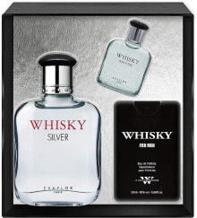 Evaflor Whisky Silver - Duftset (Eau de Toilette /100 ml + Eau de Toilette /20 ml + Eau de Toilette /7.5 ml)