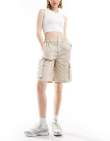 Купить женские шорты Sixth June: Sixth June longer length cargo shorts in beige