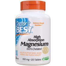 Magnesium doctor&#039;s Best High Absorption 100% Chelated Magnesium -- 120 Tablets