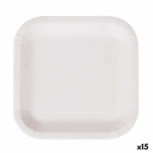 Набор посуды Algon Одноразовые Белый Картон Квадратный 26 cm (15 штук)