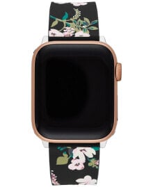 kate spade new york women's Multicolored Floral Silicone Apple Watch® Strap