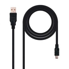 NANOCABLE 10.01.0400 USB To Mini USB Cable 0.5 m