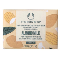 Cleansing face and body soap for dry and sensitive skin Almond Milk ( Clean sing Face & Body Bar) 100 g