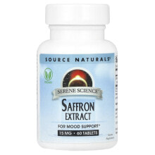 Serene Science®, Saffron Extract, 15 mg, 60 Tablets