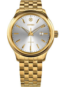 Мужские наручные часы с браслетом Мужские наручные часы с золотым браслетом Jowissa J4.298.L Tiro Herren 45mm 5ATM