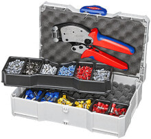 Наборы ручных инструментов набор для опрессовки в систейнере Knipex 97 90 13 Twistor 16 и кабельные наконечники
