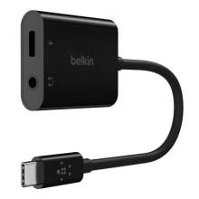 Belkin NPA004BTBK - USB 3.2 Gen 1 (3.1 Gen 1) Type-C - 3.5mm - USB Type-C - 20000 Hz - Black - 60 W - Qi-Certified купить онлайн