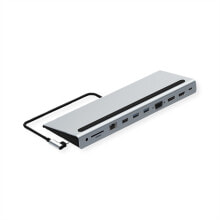 VALUE USB 3.2 Gen2 C Dock. Station 11in1 Silber - Audio/Multimedia - Digital