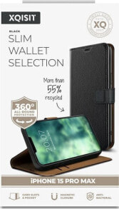 Купить чехлы для смартфонов Xqisit: Xqisit XQISIT NP Slim Wallet Selection Anti Bac, RECYCLED for iPhone 15 Pro Max Black standard