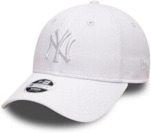 Мужская бейсболка белая бейсбольная с логотипом New Era New York Yankees 9forty Adjustable Cap for Women, League Essential, Pink
