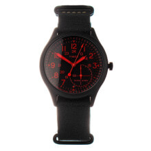 Мужские наручные часы с ремешком Мужские наручные часы с черным кожаным ремешком Timex TW2V10800LG ( 40 mm)