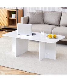 Купить товары для дома Simplie Fun: Modern Rectangular MDF Dining Table with Industrial Design