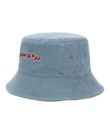 Купить мужские головные уборы Child's Play: Men's Chucky Good Guys Denim and Roller Print Reversible Bucket Hat