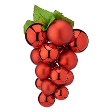 Christmas Bauble Grapes Red Plastic 18 x 18 x 28 cm