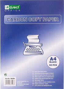 Канцелярские наборы для школы d.Rect Tracing paper black A4 a'50 D.RECT