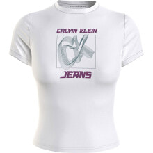 CALVIN KLEIN JEANS Hyper Real Y2K Fitted Short Sleeve T-Shirt