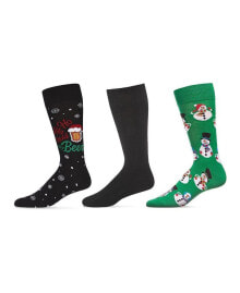 Men's Christmas Assortment Socks, Pack of 3