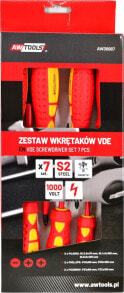 AWTools AWTOOLS ZESTAW WKRĘTAKÓW IZOLOWANYCH VDE S2 / 7szt.